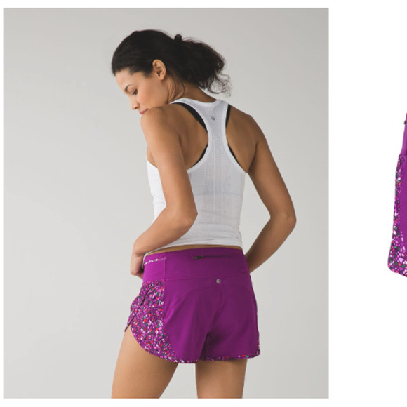 Lululemon Real Quick Short Regal Plum / Paradise size 6 Lined Pockets Clean - Picture 1 of 10